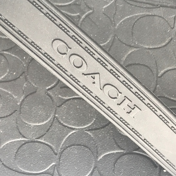 NWT Coach Black Pool Flip Flop Sandals SH0582 - Picture 3 of 6